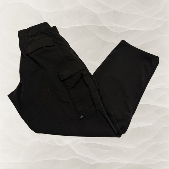 5.11 Tactical Series Black Cargo Pants Mens Medium 31-35 - Picture 1 of 10